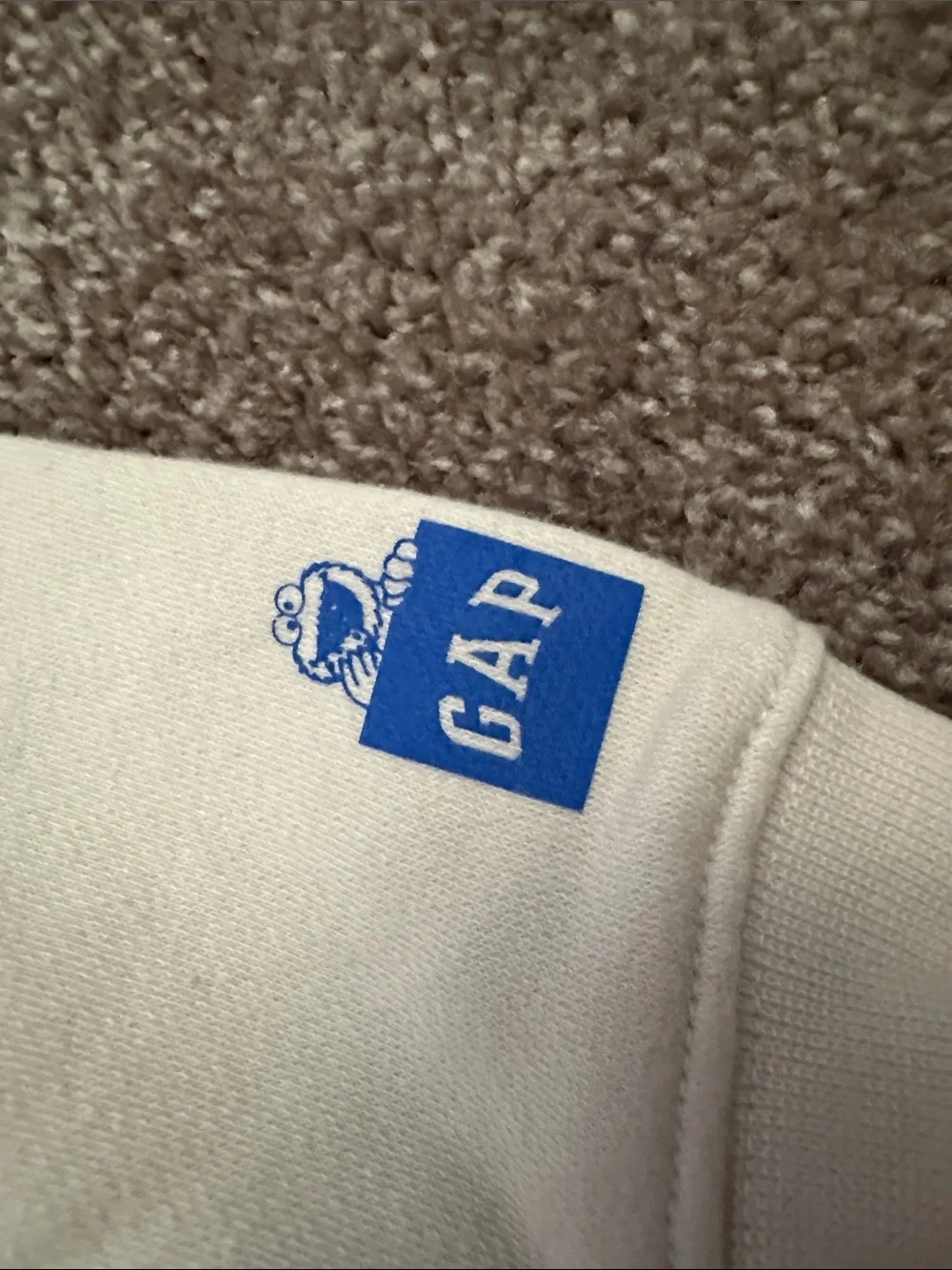 GAP x Sesame Street Cookie Monster Sweatshirt Size 6-12 months